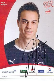 Diego Benaglio  Schweiz  Fußball Autogrammkarte original signiert 