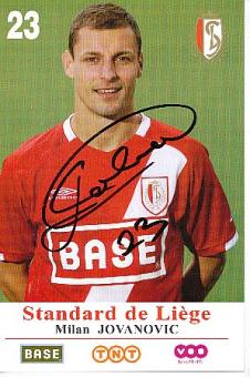 Milan Jovanovic  Standard Lüttich   Fußball Autogrammkarte original signiert 