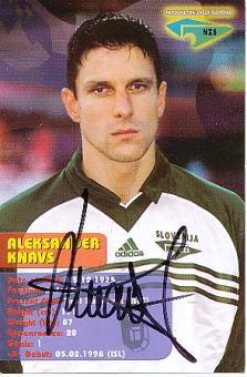 Aleksander Knavs   Slowenien  Fußball Autogrammkarte original signiert 