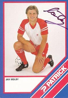 Jan Mölby  Dänemark  Fußball Autogrammkarte original signiert 