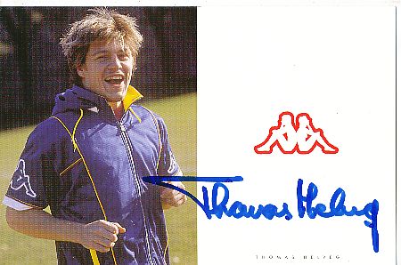 Thomas Helveg   Dänemark Fußball Autogrammkarte original signiert 