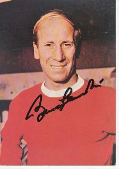 Bobby Charlton  England Weltmeister WM 1966  Bergmann  Fußball Autogrammkarte original signiert 