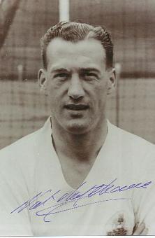 Nat Lofthouse † 2014 England WM 1954  Fußball Autogramm Foto original signiert 