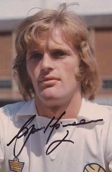 Gordon McQueen  Leeds United  Schottland  Fußball Autogramm Foto original signiert 