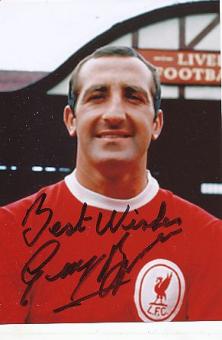 Gerry Byrne  England Weltmeister WM 1966 &  FC Liverpool  Fußball Autogramm Foto original signiert 