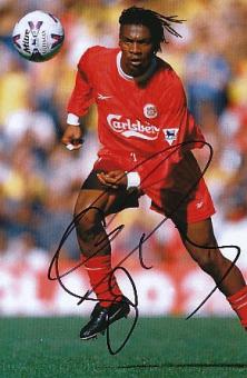 Rigobert Song  FC Liverpool  Fußball Autogramm Foto original signiert 