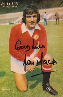 Lou Macari  Manchester United   Fußball Autogramm Foto original signiert 