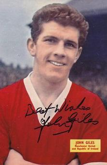 Johnny Giles  Manchester United   Fußball Autogramm Foto original signiert 