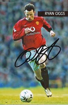 Ryan Giggs   Manchester United   Fußball Autogramm Foto original signiert 