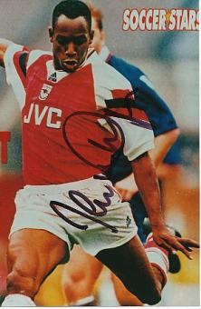 Ian Wright  FC Arsenal London   Fußball Autogramm Foto original signiert 