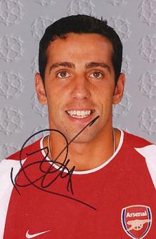 Edu  FC Arsenal London   Fußball Autogramm Foto original signiert 