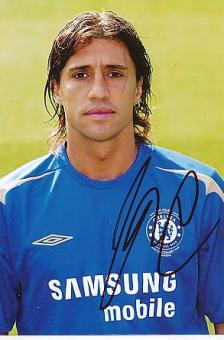 Hernan Crespo  FC Chelsea London  Fußball Autogramm Foto original signiert 