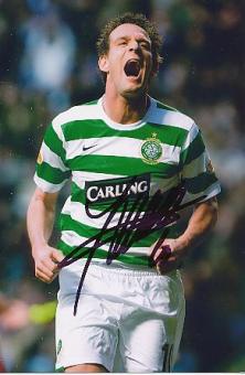 Jan Vennegoor of Hesselink   Celtic Glasgow  Fußball Autogramm Foto original signiert 