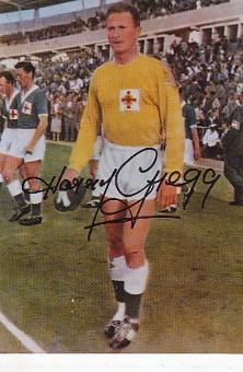 Harry Gregg † 2020  Nordirland WM 1958  Fußball Autogramm Foto original signiert 