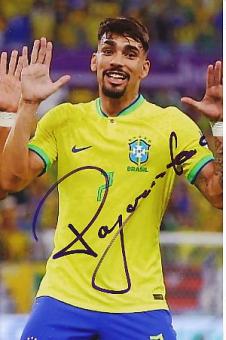 Lucas Paqueta  Brasilien  Fußball  Autogramm Foto  original signiert 