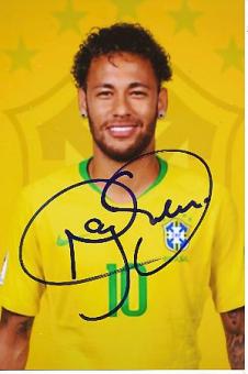 Neymar  Brasilien  Fußball  Autogramm Foto  original signiert 