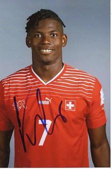 Breel Embolo   Schweiz  Fußball  Autogramm Foto  original signiert 