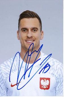 Arkadiusz Milik   Polen  Fußball  Autogramm Foto  original signiert 