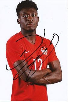 Alphonso Davies   Kanada  Fußball  Autogramm Foto  original signiert 