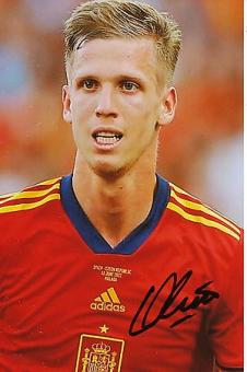 Dani Olmo   Spanien  Fußball  Autogramm Foto  original signiert 