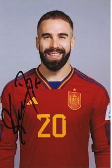 Dani Carvajal  Spanien  Fußball  Autogramm Foto  original signiert 