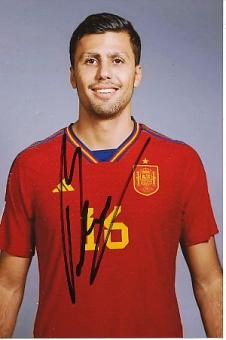 Rodri  Spanien  Fußball  Autogramm Foto  original signiert 