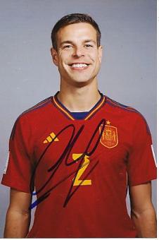 Cesar Azpilicueta  Spanien  Fußball  Autogramm Foto  original signiert 