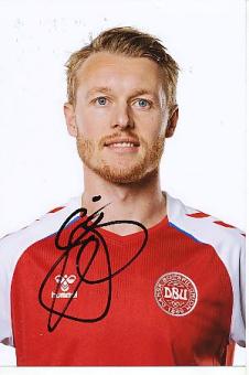 Simon Kjær  Dänemark  Fußball  Autogramm Foto  original signiert 