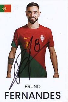 Bruno Fernandes   Portugal  Fußball  Autogramm Foto  original signiert 