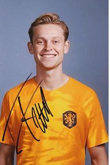 Frenkie de Jong   Holland  Fußball  Autogramm Foto  original signiert 