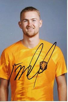 Matthijs de Ligt  Holland  Fußball  Autogramm Foto  original signiert 
