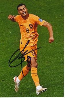 Cody Gakpo  Holland  Fußball  Autogramm Foto  original signiert 