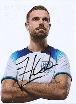 Jordan Henderson  England  Fußball  Autogramm Foto  original signiert 