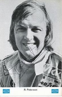 Ronnie Peterson † 1978  SWE  Formel 1  Auto Motorsport  Autogrammkarte  original signiert 