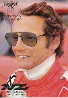 Niki Lauda † 2019  Weltmeister  Formel 1  Auto Motorsport  Autogrammkarte  original signiert 