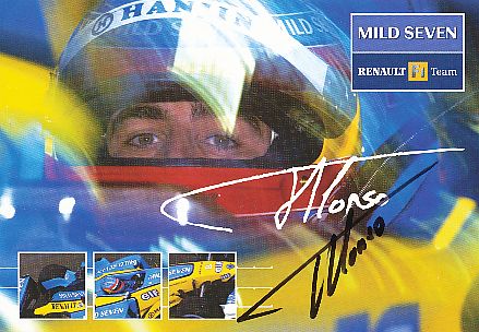 Fernando Alonso   Weltmeister  Formel 1  Auto Motorsport  Autogrammkarte  original signiert 