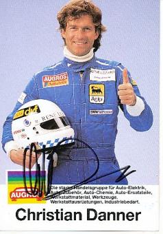 Christian Danner  Formel 1  Auto Motorsport  Autogrammkarte  original signiert 