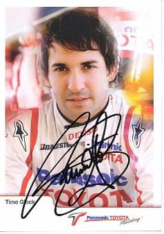 Timo Glock Toyota  Formel 1  Auto Motorsport  Autogrammkarte  original signiert 