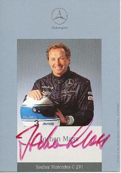 Jochen Mass  Mercedes  Auto Motorsport  Autogrammkarte  original signiert 