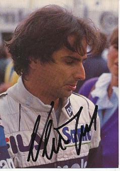Nelson Piquet  Formel 1  Auto Motorsport  Autogrammkarte  original signiert 