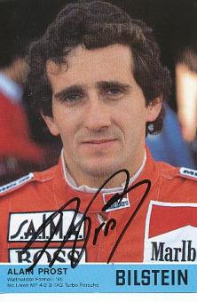Alain Prost  Formel 1  Auto Motorsport  Autogrammkarte  original signiert 