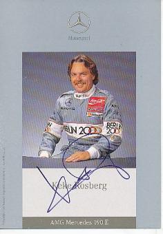 Keke Rosberg  Mercedes  Auto Motorsport  Autogrammkarte  original signiert 