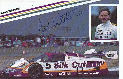 John Watson   Formel 1  Auto Motorsport  Autogrammkarte  original signiert 