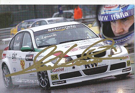 Alessandro Zanardi   Formel 1  Auto Motorsport  Autogrammkarte  original signiert 