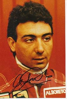 Michele Alboreto † 2001 Ferrari Weltmeister Formel 1  Auto Motorsport  Autogramm Foto original signiert 