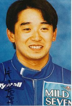 Ukyo Katayama  Japan  Formel 1  Auto Motorsport  Autogramm Foto original signiert 