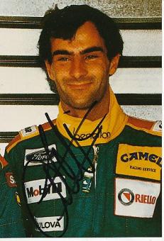 Emanuele Pirro  Formel 1  Auto Motorsport  Autogramm Foto original signiert 
