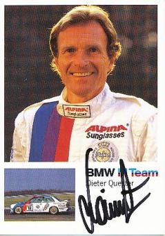 Dieter Quester   BMW  Auto Motorsport  Autogrammkarte  original signiert 