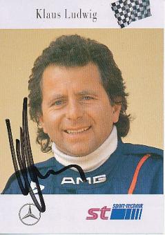 Klaus Ludwig  Mercedes  Auto Motorsport  Autogrammkarte  original signiert 