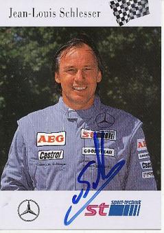 Jean Louis Schlesser  Mercedes  Auto Motorsport  Autogrammkarte  original signiert 